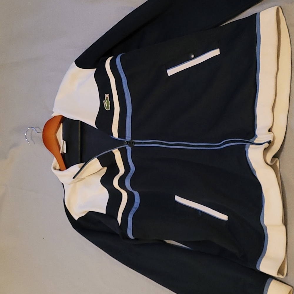 Lacoste Vintage Zipper Jacket Blue/White